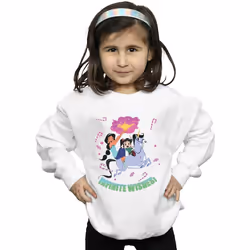 Disney - Sweat WRECK IT RALPHAND VANELLOPE - Fille (Blanc)