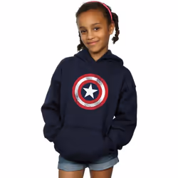 Marvel - Sweat à capuche - Fille (Bleu marine)