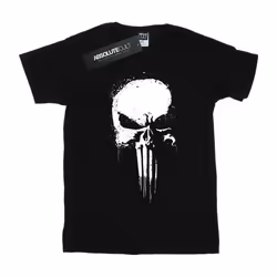Marvel - T-shirt THE PUNISHER SPRAY SKULL - Garçon (Noir)