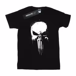 Marvel - T-shirt THE PUNISHER SPRAY SKULL - Garçon (Noir)