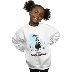 Disney - Sweat ROOFTOP LANDING - Fille (Blanc)