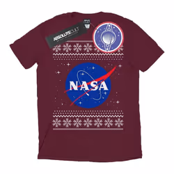 NASA - T-shirt - Homme (Bordeaux)