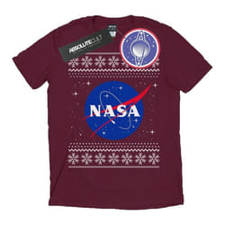 NASA - T-shirt - Homme (Bordeaux)