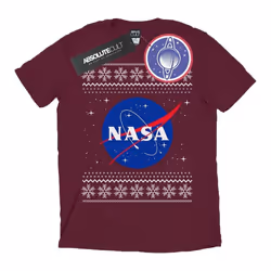 NASA - T-shirt - Homme (Bordeaux)