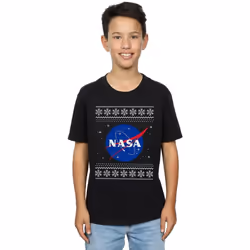 NASA - T-shirt - Garçon (Noir)