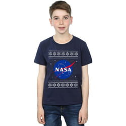 NASA - T-shirt - Garçon (Bleu marine)