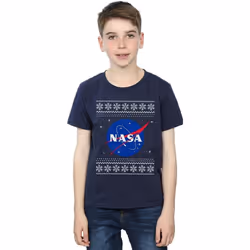 NASA - T-shirt - Garçon (Bleu marine)