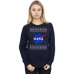 NASA - Sweat - Femme (Bleu marine)