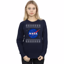 NASA - Sweat - Femme (Bleu marine)