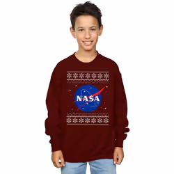 NASA - Sweat - Garçon (Bordeaux)