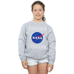 NASA - Sweat - Fille (Gris chiné)