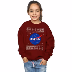 NASA - Sweat - Fille (Bordeaux)