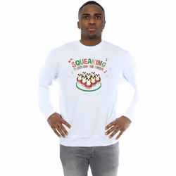 Star Wars - Sweat THE LAST JEDI SQUEAKING ROLLING THROUGH THE SNOW - Homme (Blanc)