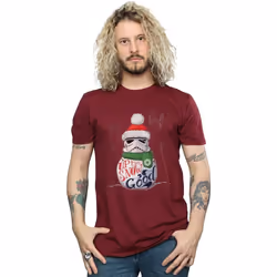 Star Wars - T-shirt UP TO SNOW GOOD - Homme (Bordeaux)