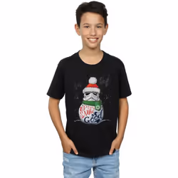 Star Wars - T-shirt UP TO SNOW GOOD - Garçon (Noir)