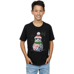 Star Wars - T-shirt UP TO SNOW GOOD - Garçon (Noir)