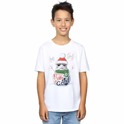Star Wars - T-shirt UP TO SNOW GOOD - Garçon (Blanc)