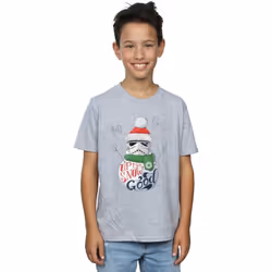 Star Wars - T-shirt UP TO SNOW GOOD - Garçon (Gris chiné)