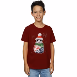 Star Wars - T-shirt UP TO SNOW GOOD - Garçon (Bordeaux)
