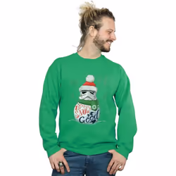Star Wars - Sweat UP TO SNOW GOOD - Homme (Vert vif)