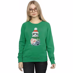 Star Wars - Sweat UP TO SNOW GOOD - Femme (Vert vif)