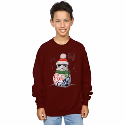 Star Wars - Sweat UP TO SNOW GOOD - Garçon (Bordeaux)