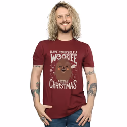 Star Wars - T-shirt WOOKIEE LITTLE - Homme (Bordeaux)