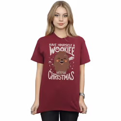 Star Wars - T-shirt WOOKIEE LITTLE - Femme (Bordeaux)