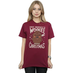 Star Wars - T-shirt WOOKIEE LITTLE - Femme (Bordeaux)
