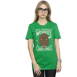 Star Wars - T-shirt WOOKIEE LITTLE - Femme (Vert vif)