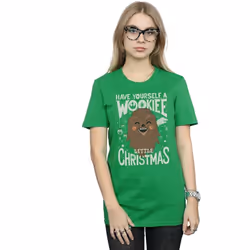 Star Wars - T-shirt WOOKIEE LITTLE - Femme (Vert vif)