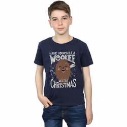 Star Wars - T-shirt WOOKIEE LITTLE - Garçon (Bleu marine)
