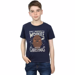 Star Wars - T-shirt WOOKIEE LITTLE - Garçon (Bleu marine)