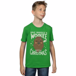 Star Wars - T-shirt WOOKIEE LITTLE - Garçon (Vert vif)