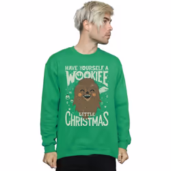 Star Wars - Sweat WOOKIEE LITTLE - Homme (Vert vif)