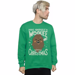 Star Wars - Sweat WOOKIEE LITTLE - Homme (Vert vif)