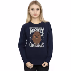 Star Wars - Sweat WOOKIEE LITTLE - Femme (Bleu marine)
