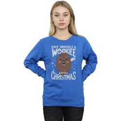 Star Wars - Sweat WOOKIEE LITTLE - Femme (Bleu roi)