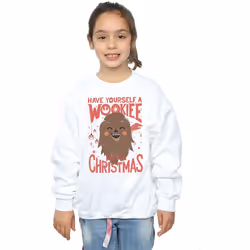 Star Wars - Sweat WOOKIEE LITTLE - Fille (Blanc)