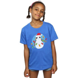 Star Wars - T-shirt THE LAST JEDI - Fille (Bleu roi)