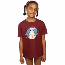 Star Wars - T-shirt THE LAST JEDI - Fille (Bordeaux)