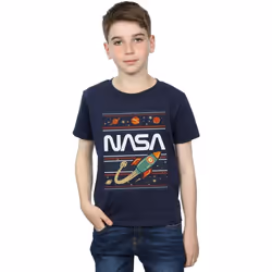 NASA - T-shirt - Garçon (Bleu marine)