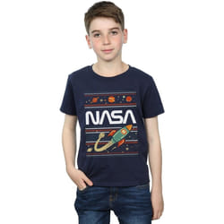 NASA - T-shirt - Garçon (Bleu marine)