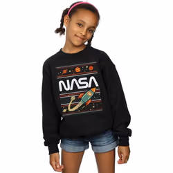 NASA - Sweat - Fille (Noir)