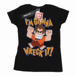Disney - T-shirt WRECK IT RALPH I'M GONNA WRECK IT - Femme (Noir)