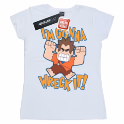 Disney - T-shirt WRECK IT RALPH I'M GONNA WRECK IT - Femme (Blanc)