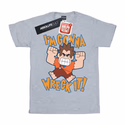 Disney - T-shirt WRECK IT RALPH I'M GONNA WRECK IT - Femme (Gris chiné)