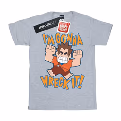 Disney - T-shirt WRECK IT RALPH I'M GONNA WRECK IT - Femme (Gris chiné)