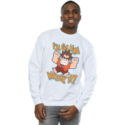 Disney - Sweat WRECK IT RALPH I'M GONNA WRECK IT - Homme (Blanc)