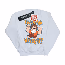 Disney - Sweat WRECK IT RALPH I'M GONNA WRECK IT - Femme (Blanc)